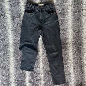 Everlane High Waist Grey Straight Leg Jeans Sz 26